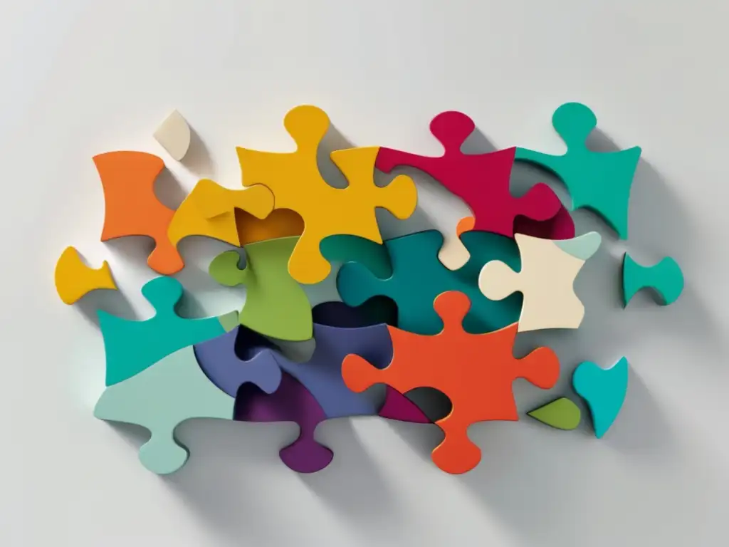 Deducciones fiscales para freelancers: Puzzle de piezas interconectadas Deducciones fiscales para freelancers: puzzle de colores representando aspectos como oficina en casa, viajes de negocios, compras de equipos, gastos de educación y salud
