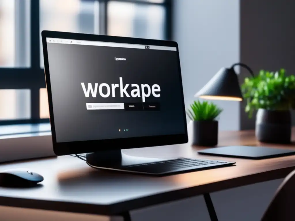 Espacio de trabajo organizado y minimalista Espacio de trabajo minimalista y profesional para proteger finanzas freelancer