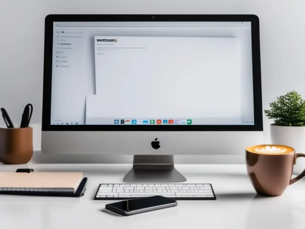 Espacio de trabajo minimalista para tutoriales Espacio de trabajo minimalista para generar ingresos vendiendo tutoriales en línea como freelancer