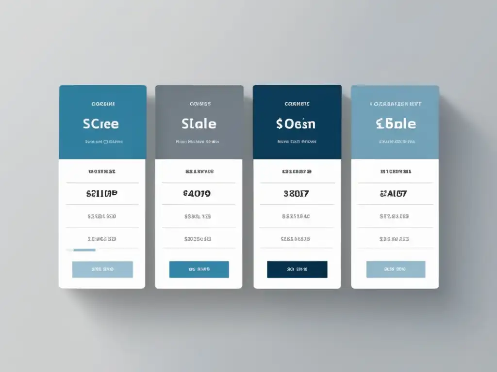 Tabla de precios limpia y moderna Estrategias de tarifas para freelancers: tabla de precios minimalista con fondo blanco, tipografía moderna y fácil de leer