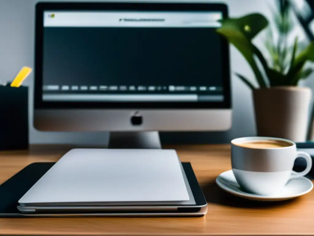Espacio de trabajo minimalista Escritorio freelancer: Estrategias de diversificación en tiempos económicos difíciles