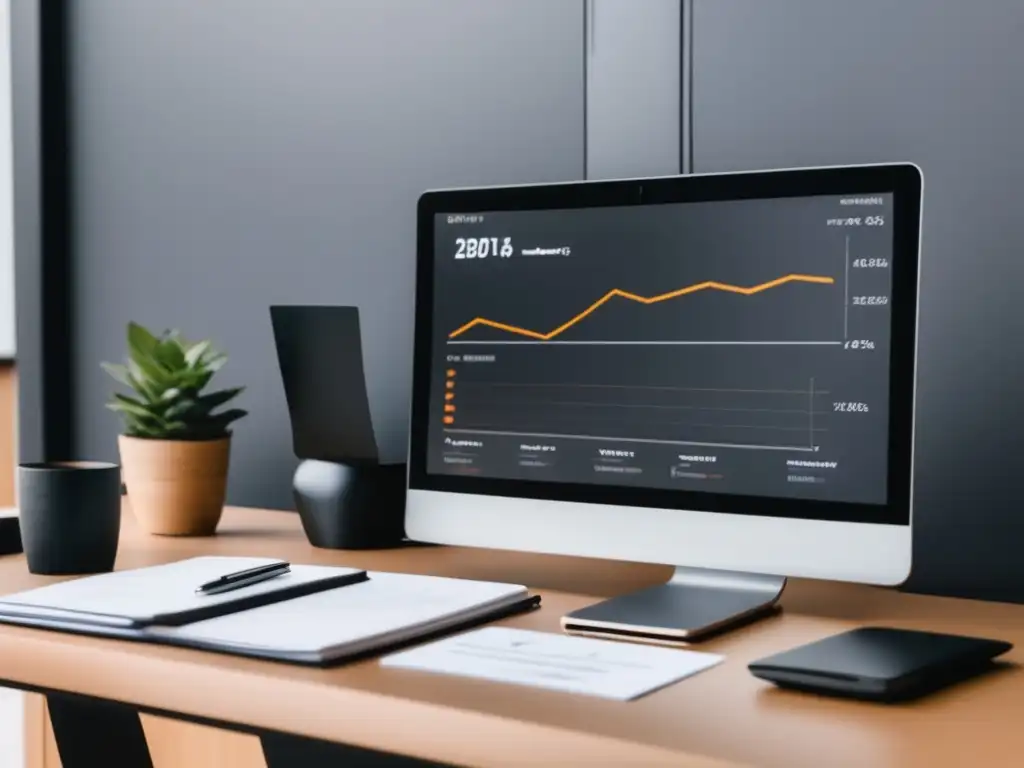 Espacio de trabajo profesional y organizado Espacio de trabajo minimalista con tarifas adecuadas para freelancers exitosos