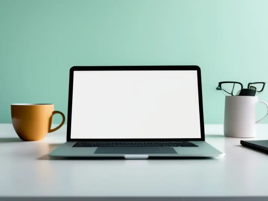 Espacio de trabajo minimalista Gestión financiera para freelancers en un espacio de trabajo minimalista