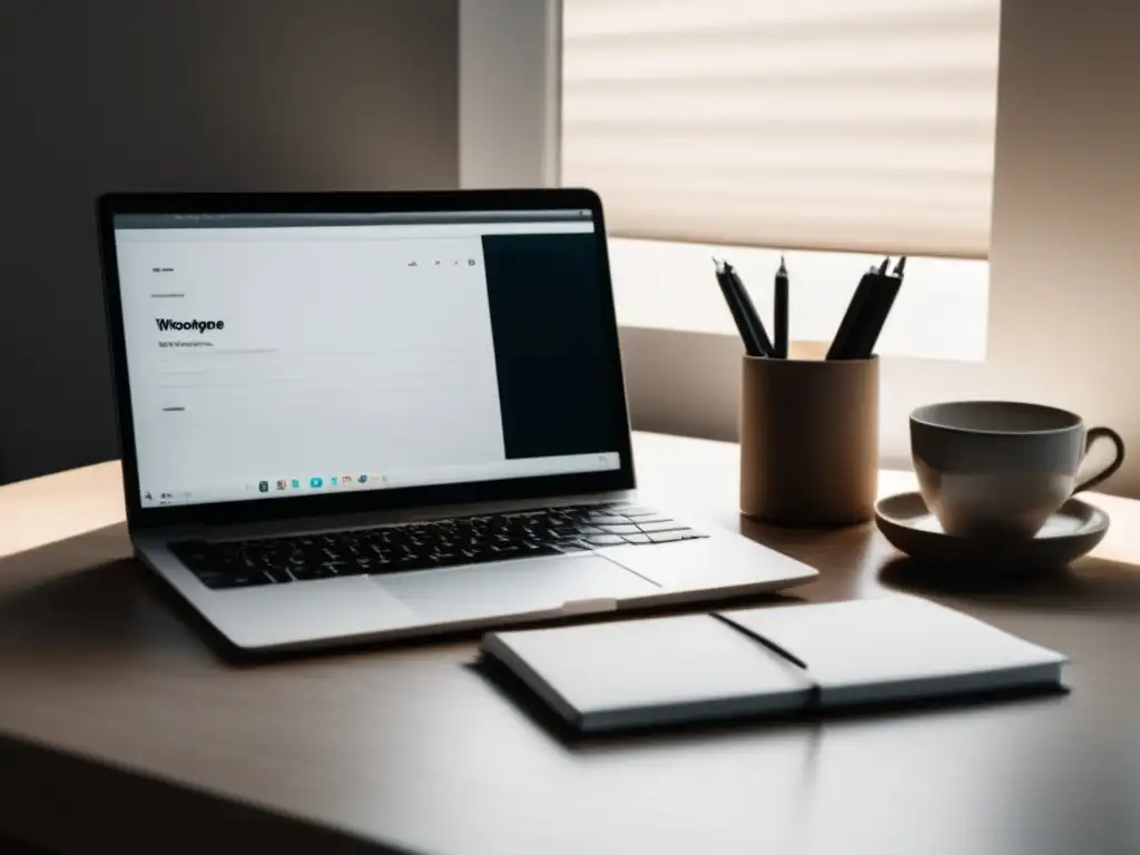 Espacio de trabajo freelance organizado Espacio de trabajo minimalista para freelancers: gestión financiera y organización eficiente