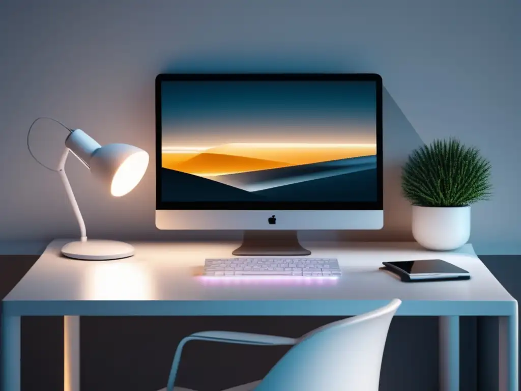 Espacio de trabajo minimalista para freelancer Ejemplo de gestión financiera exitosa para freelancers