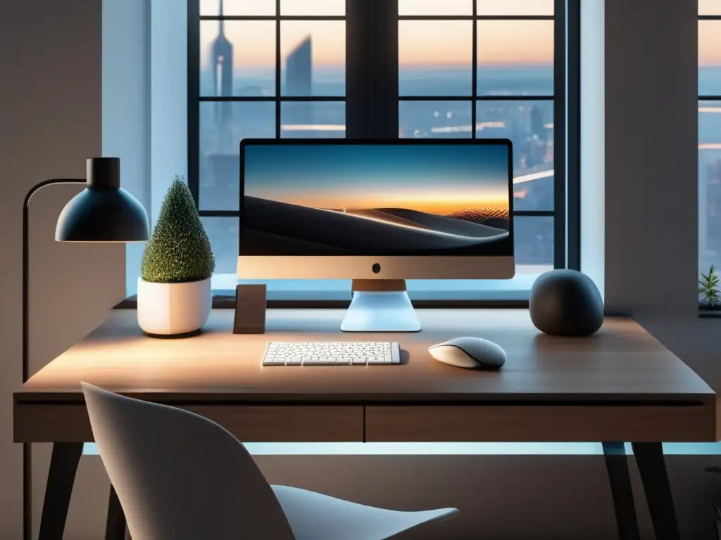 Espacio de trabajo minimalista y organizado Espacio de trabajo organizado y eficiente para optimizar impuestos como freelancer